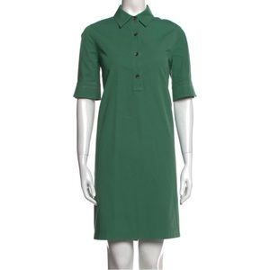 Lafayette 148 Shirtdress Short Sleeve with Collar
Button Closure at Front